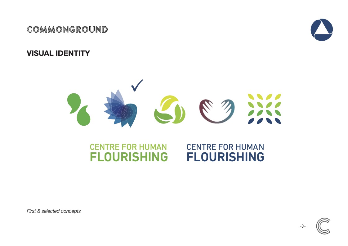 Logo Concept Development for Centre for Human Flourishing